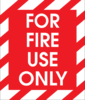 For Fire Use Only Clip Art